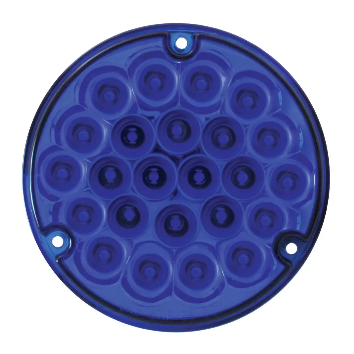 4" PEARL BLUE/BLUE 24 LED LIGHT W/ #1156 SOCKET BASE