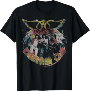 Aerosmith Unisex-Adults Black Dream On Portrait T-Shirt