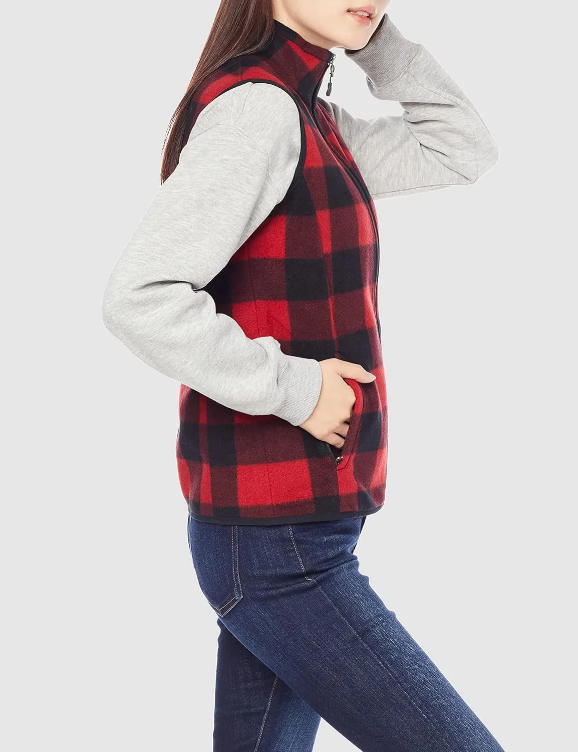 Amazon Essentials Girls' Classic-Fit Sleeveless Polar Soft Fleece Vest (Available in Plus Size)