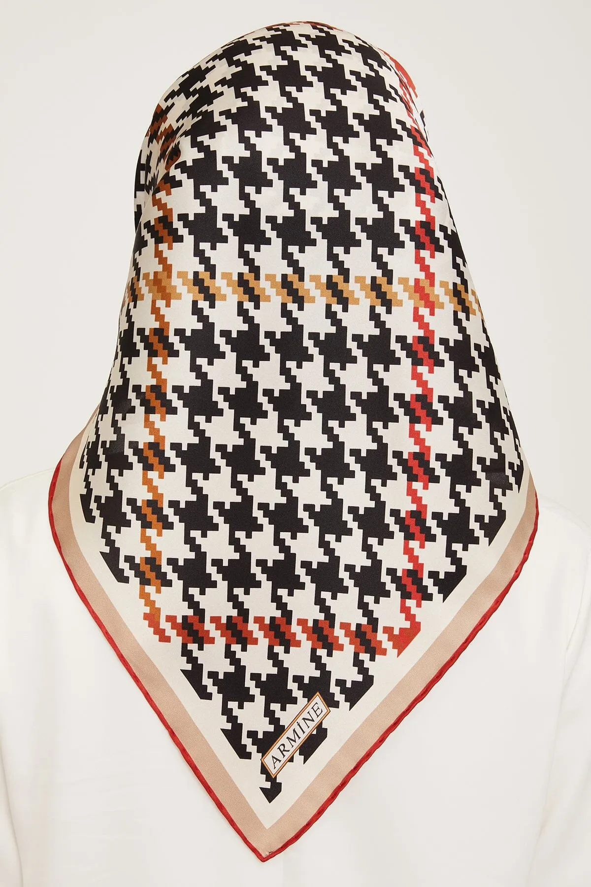 Armine HoundsTooth Square Silk Scarf #9