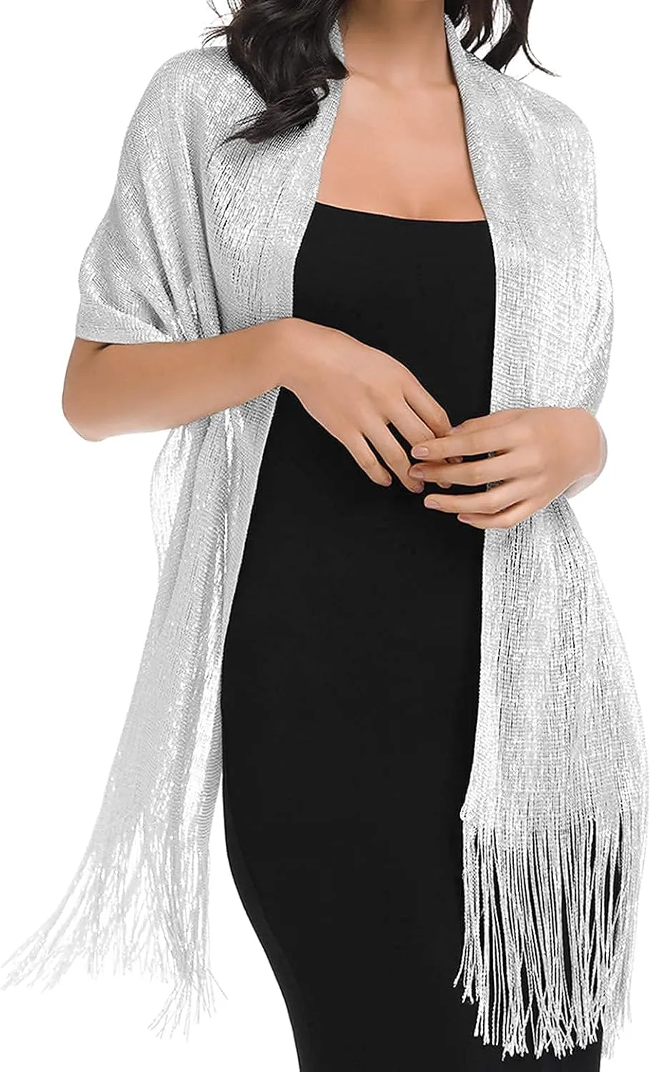 BANETTETA Shawls for Wraps Evening Dresses Scarf for Women Formal Shawl for Evening Party with Buckle for Wedding Shawl