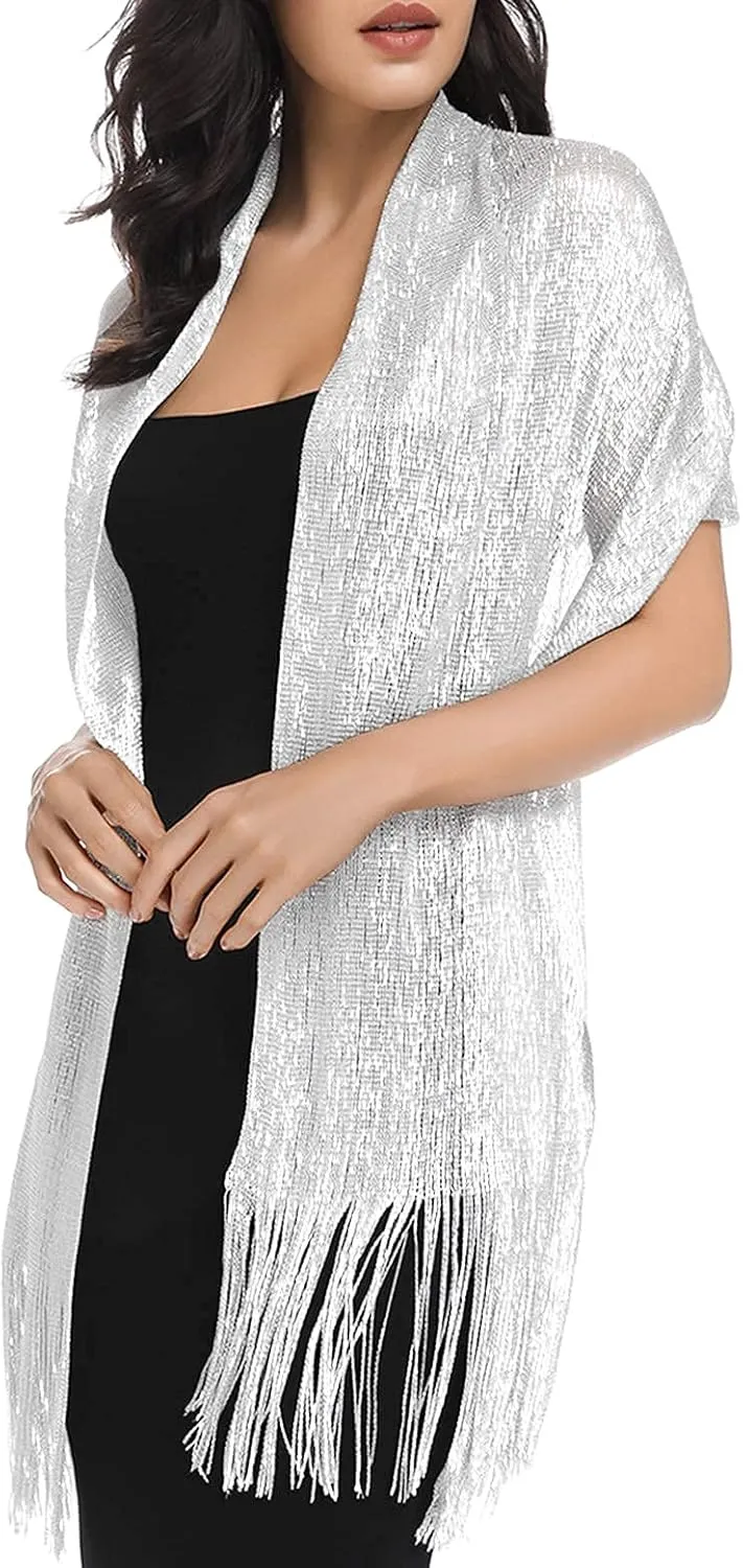 BANETTETA Shawls for Wraps Evening Dresses Scarf for Women Formal Shawl for Evening Party with Buckle for Wedding Shawl