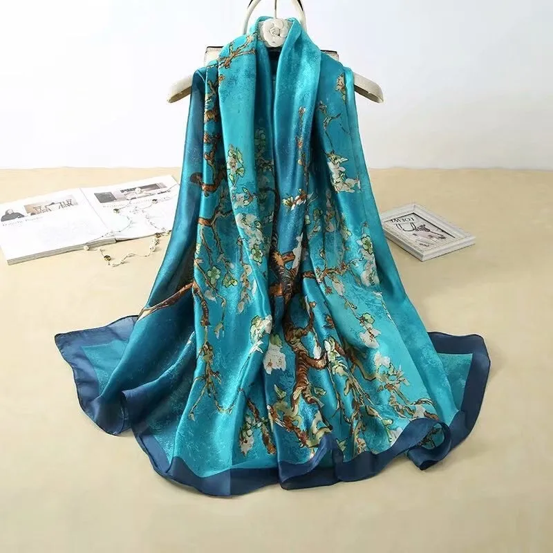 Chic and Luxurious Abstract Printed Scarf and Shawl Collection