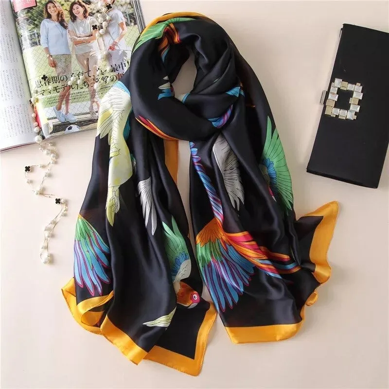 Chic and Luxurious Abstract Printed Scarf and Shawl Collection