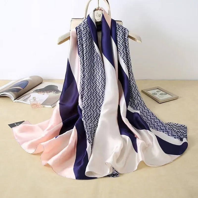 Chic and Luxurious Abstract Printed Scarf and Shawl Collection