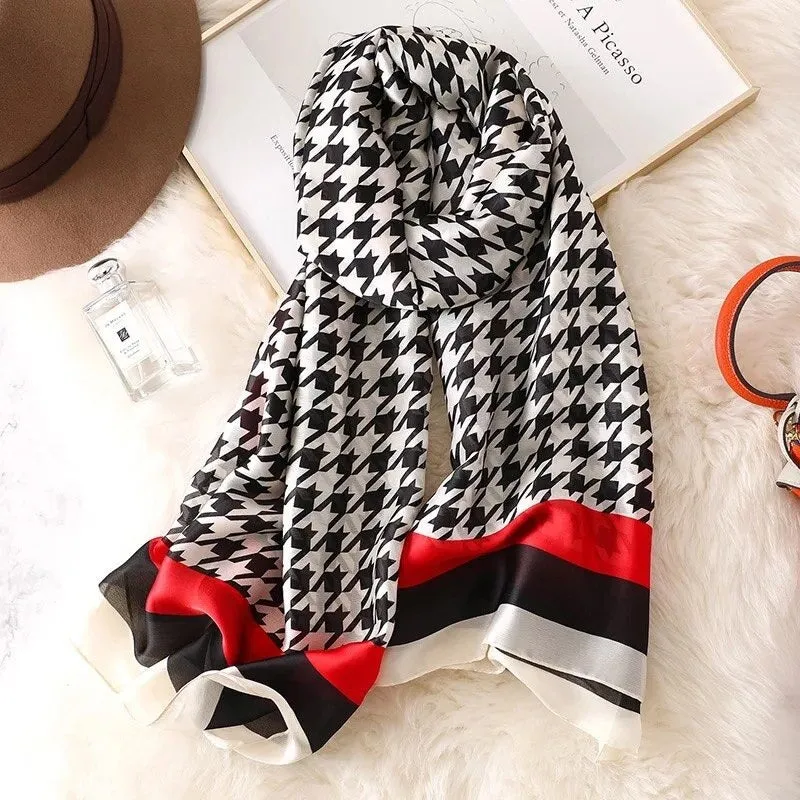 Chic and Luxurious Abstract Printed Scarf and Shawl Collection