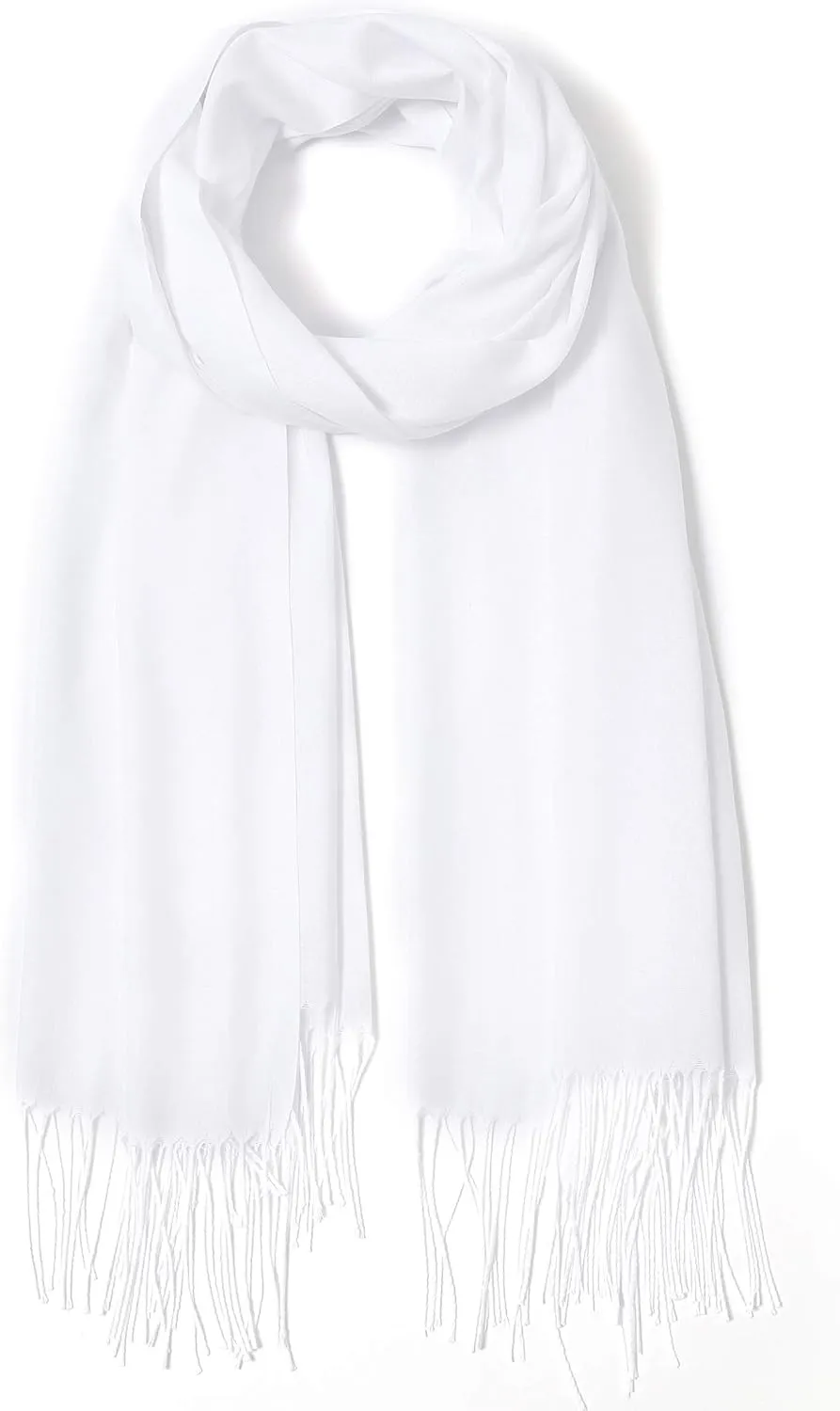 Cindy & Wendy Pashmina Shawls and Wraps Large Scarfs for Women Wedding Party Bridal Long Fashion Solid Shawl Wrap Fringes