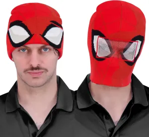 Concept One Marvel Spider-Man Miles Morales Roll Down Cuff Beanie Hat, Knitted Winter Skull Cap