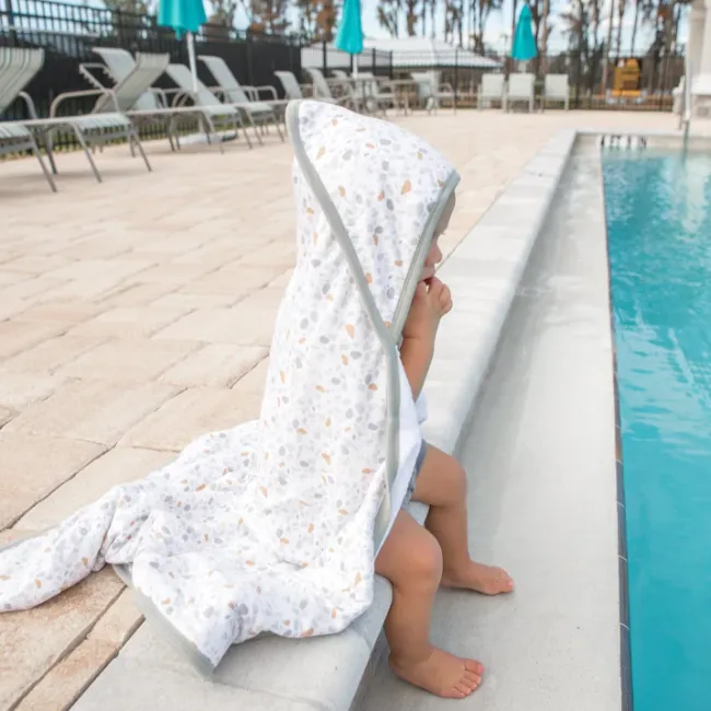 copper pearl premium knit hooded towel - arlo