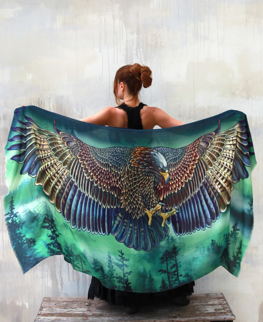 Eagles Wings Pines Shawl