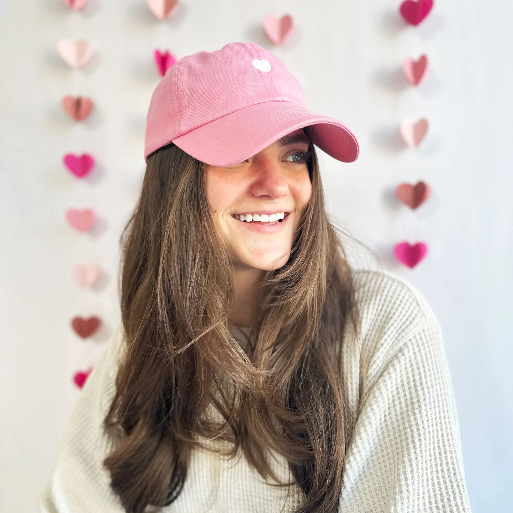 Embroidered Mini Heart Baseball Cap