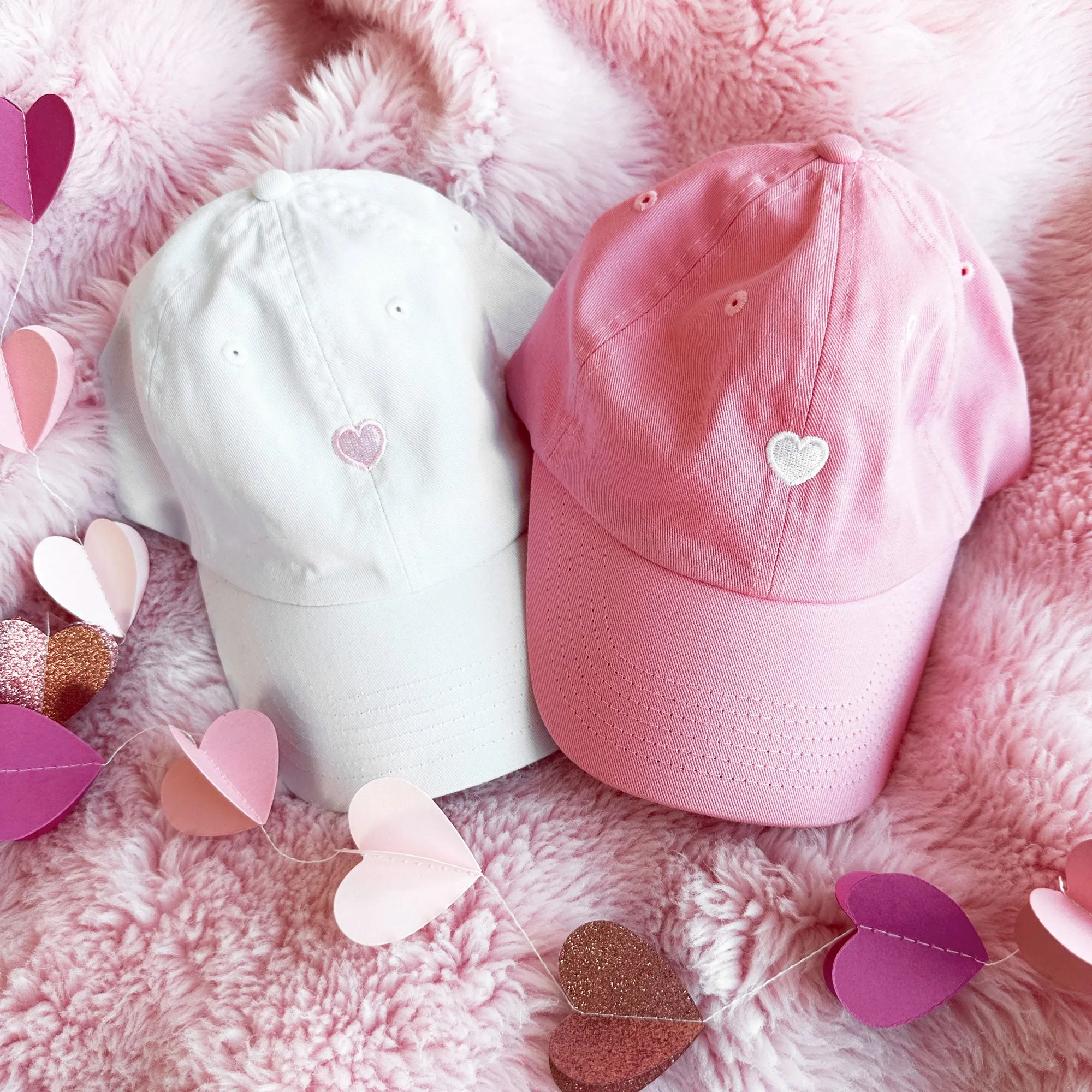 Embroidered Mini Heart Baseball Cap