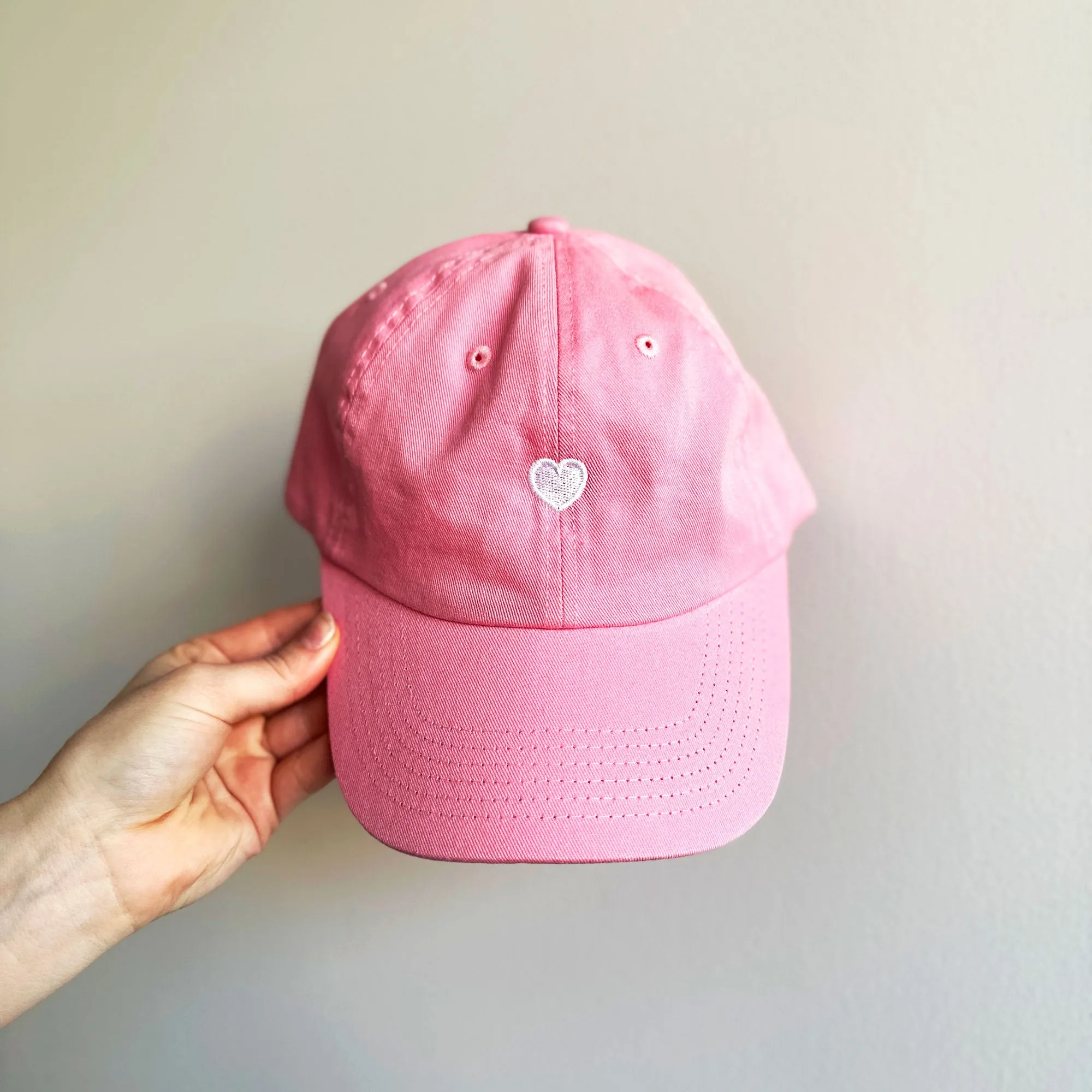Embroidered Mini Heart Baseball Cap