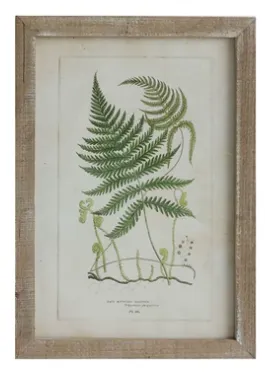 Framed Wall Decor with Fronds, 6 Styles