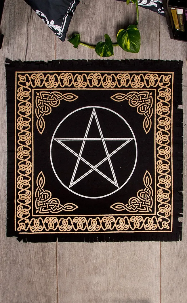 Fringed Pentacle Altar Cloth