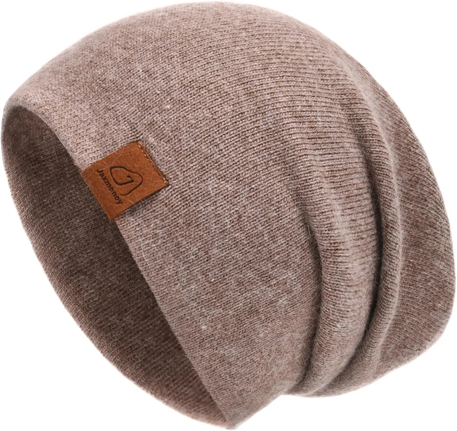 jaxmonoy Slouchy Knit Beanies Winter Hats for Women Men Soft Warm Reversible Slouch Cuffed Skull Knitted Beanie Cap