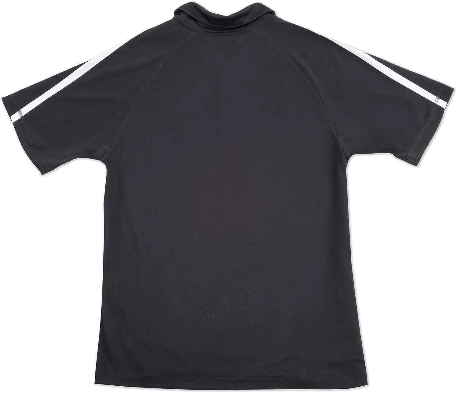 Jeep Men's Golf Polo, PosiCharge Micro-Mesh Colorblock (Black/White)