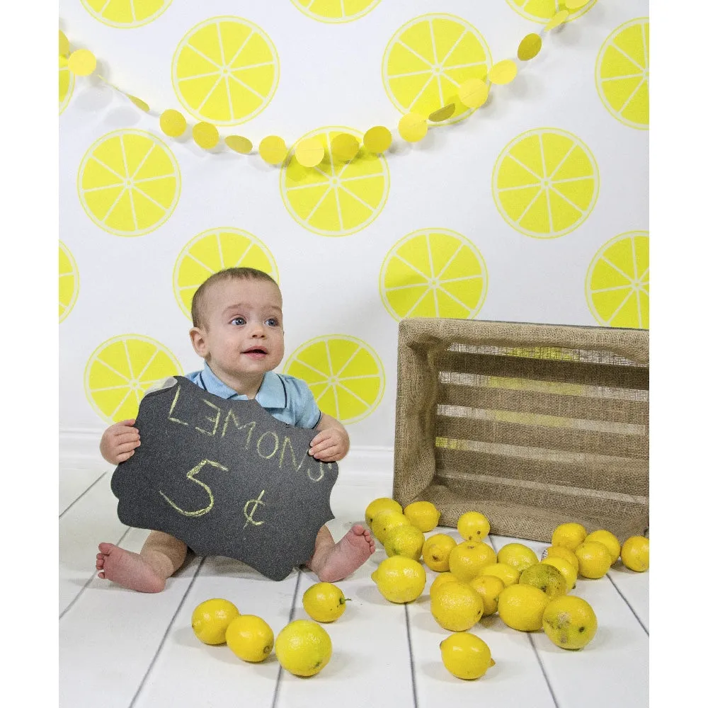Lemons Printed Backdrop