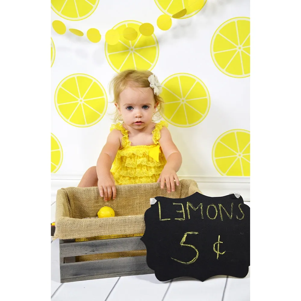 Lemons Printed Backdrop