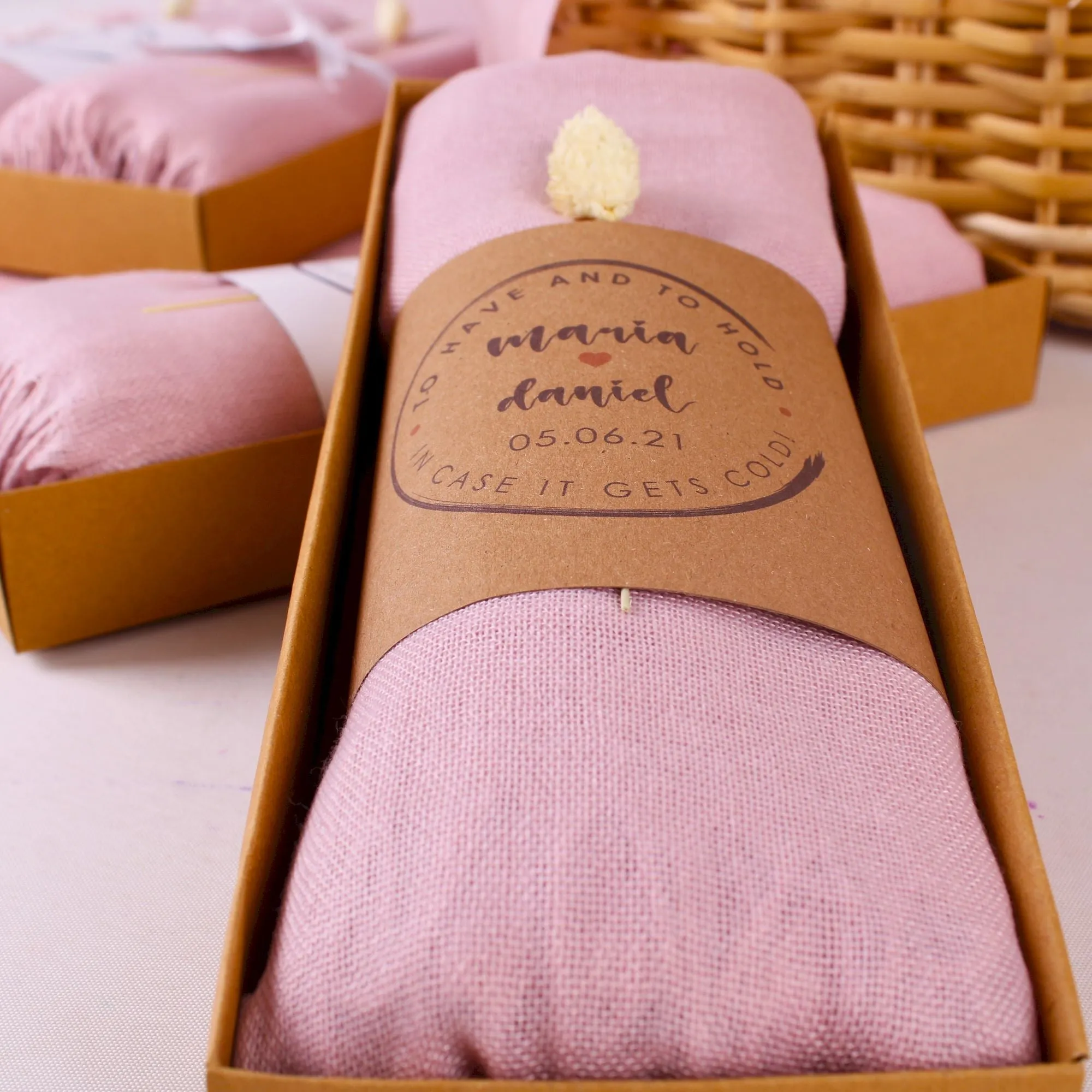 Luxury Personalized Pale Pink Pashmina Shawls: Perfect Bridal Shower Gifts, Bridesmaid Presents, & More!