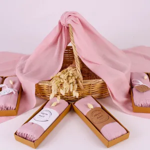 Luxury Personalized Pale Pink Pashmina Shawls: Perfect Bridal Shower Gifts, Bridesmaid Presents, & More!
