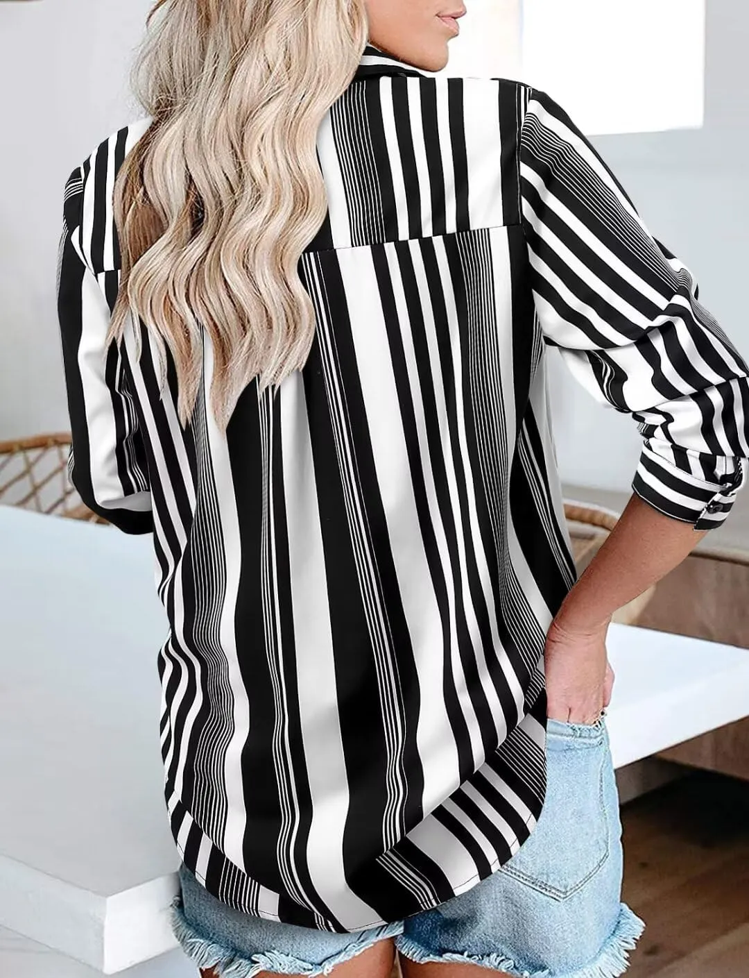 Magritta Long Sleeve Shirts for Women Fashion Button Down Blouse Tops