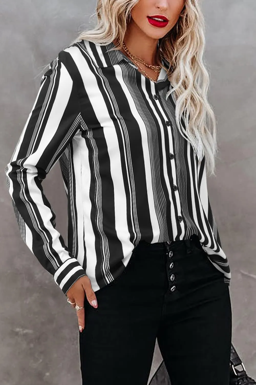Magritta Long Sleeve Shirts for Women Fashion Button Down Blouse Tops