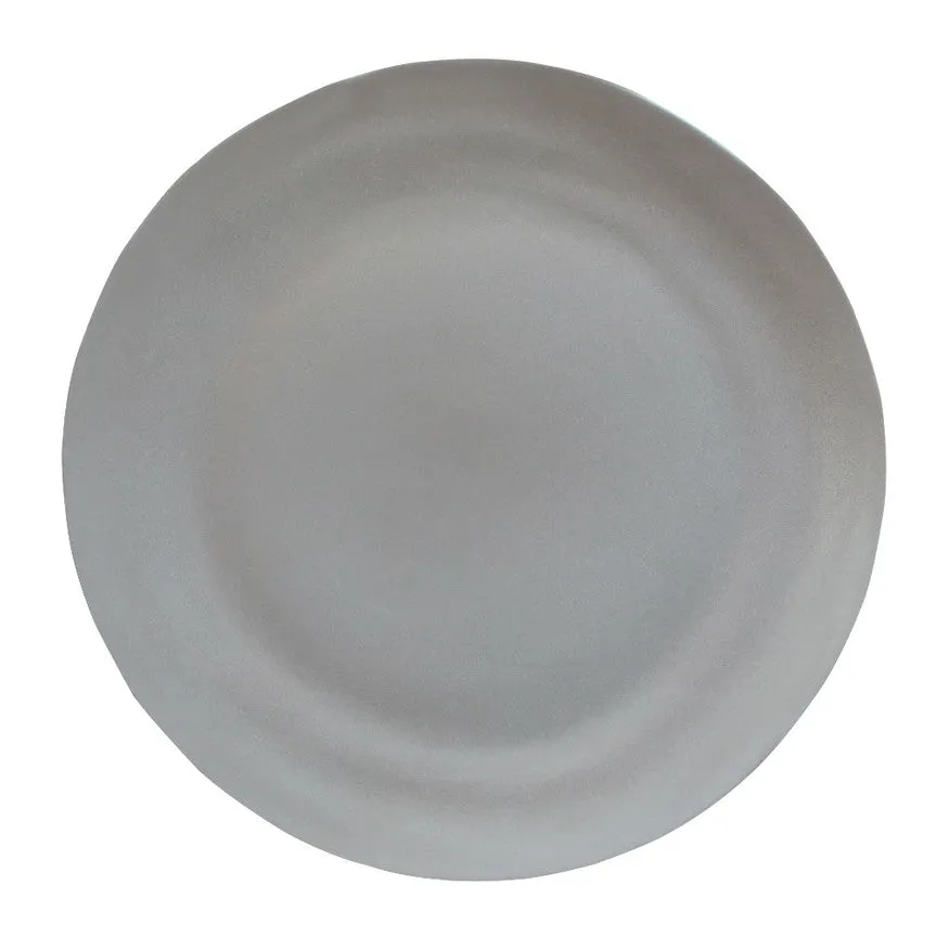 Matte Porcelain Dinner Plate Grey Set of 4