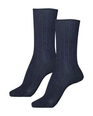 Modal Cashmere Socks Black