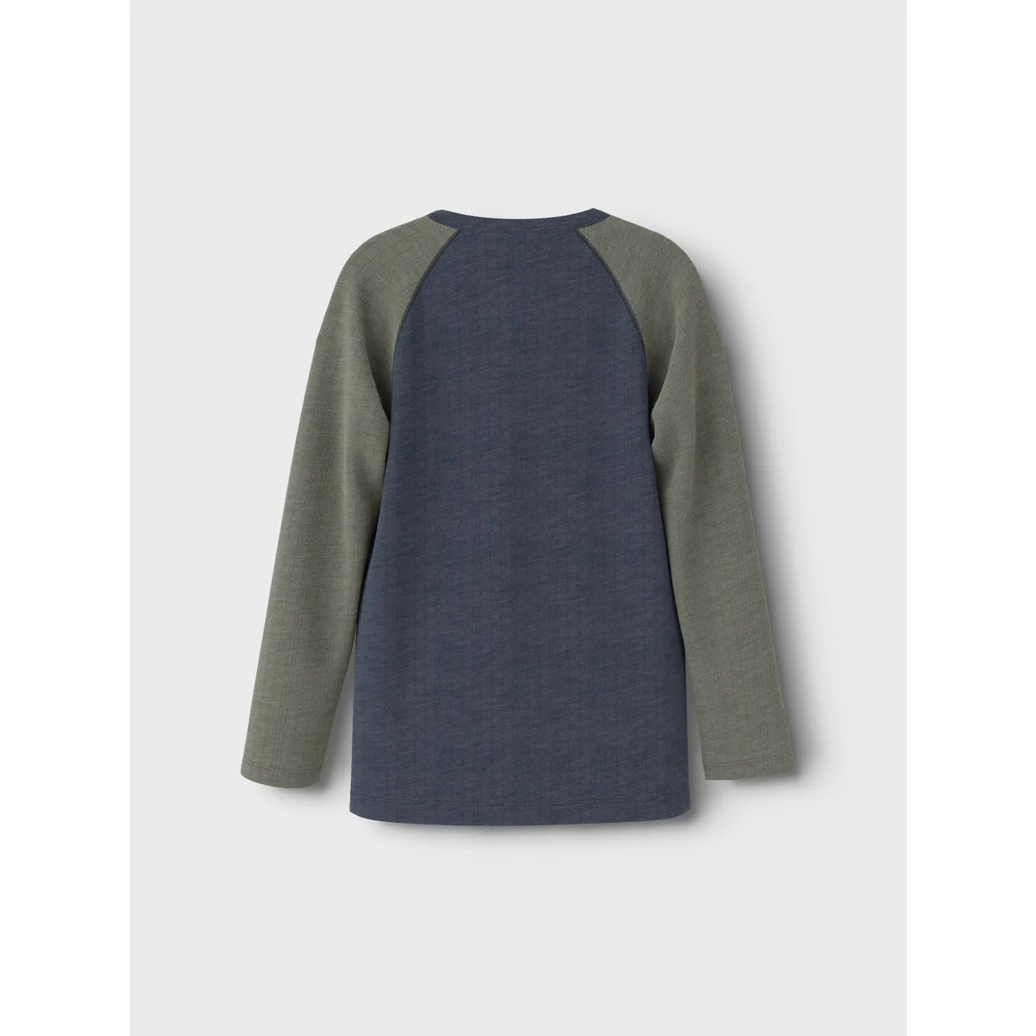 Name It Ombre Blue Wang Wool Needle Blouse Solid