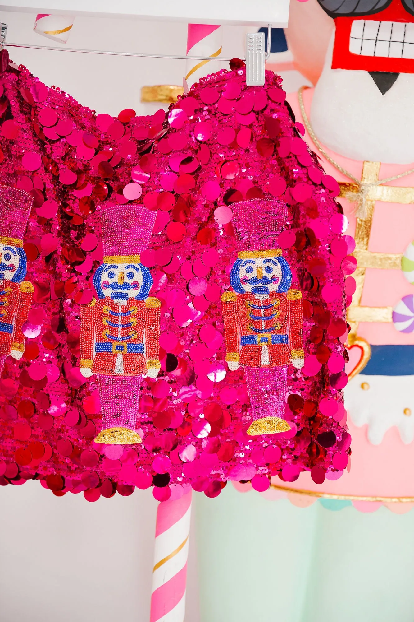 NUTCRACKER PINK SEQUIN SKIRT