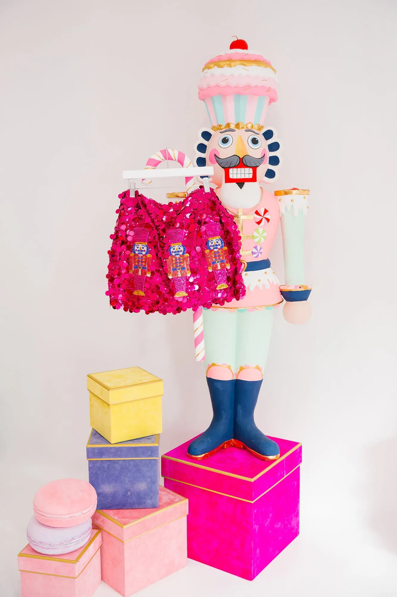 NUTCRACKER PINK SEQUIN SKIRT