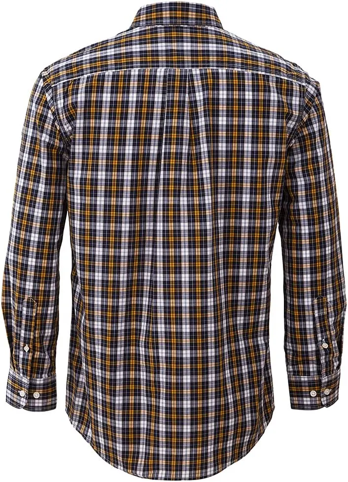 PASHARTUK Cotton Regular Fit Mens Long Sleeve Shirts Button Down Shirts for Men