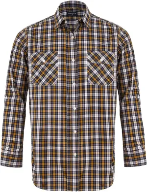 PASHARTUK Cotton Regular Fit Mens Long Sleeve Shirts Button Down Shirts for Men