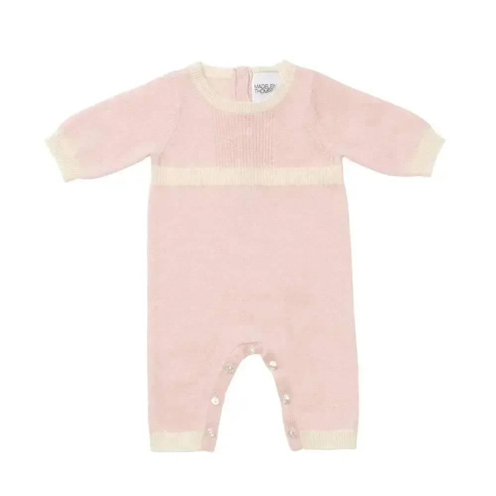 Personalised pink welcome baby gift set