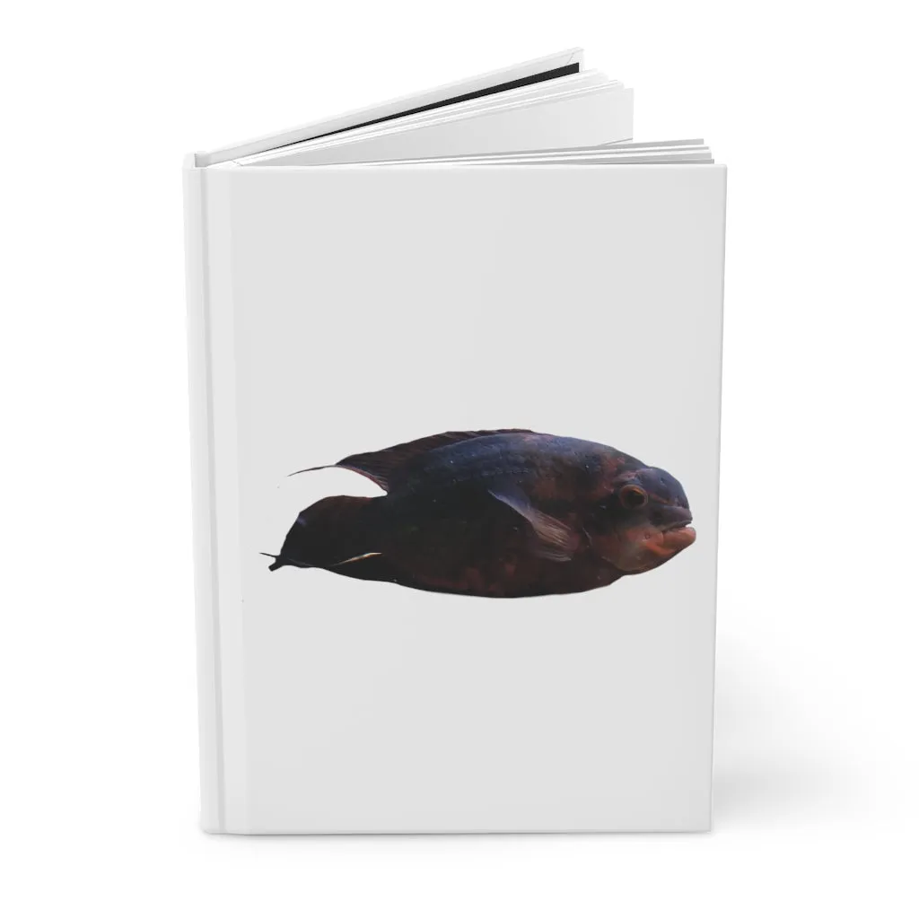 Red Black Fish Hardcover Journal Matte