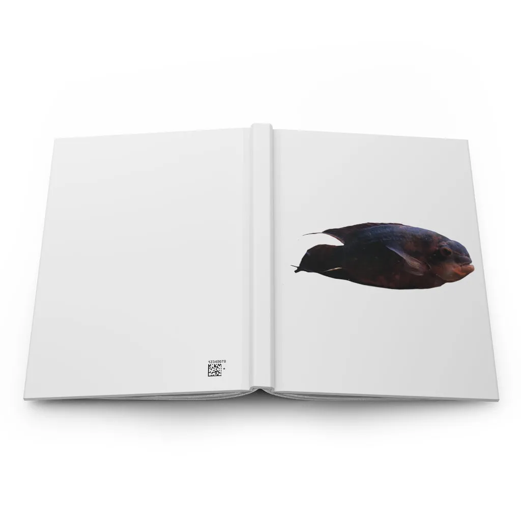 Red Black Fish Hardcover Journal Matte