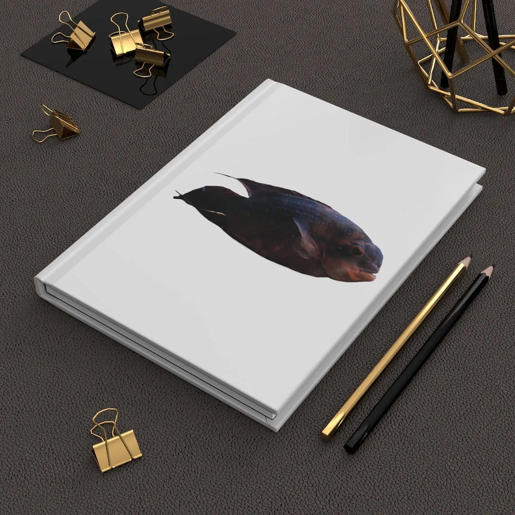 Red Black Fish Hardcover Journal Matte