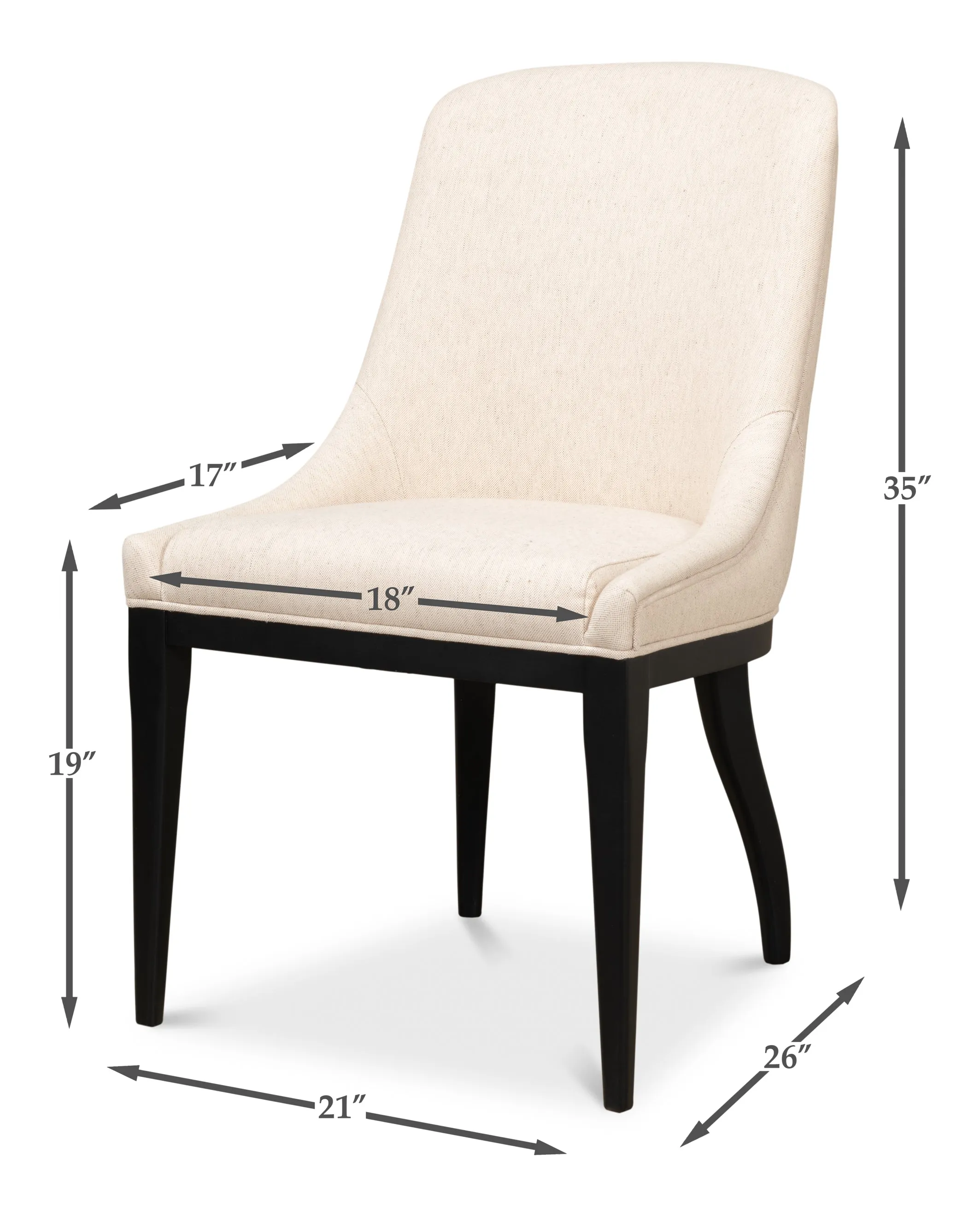 Sarreid - Claire Dining Chair - Beige - Traditional