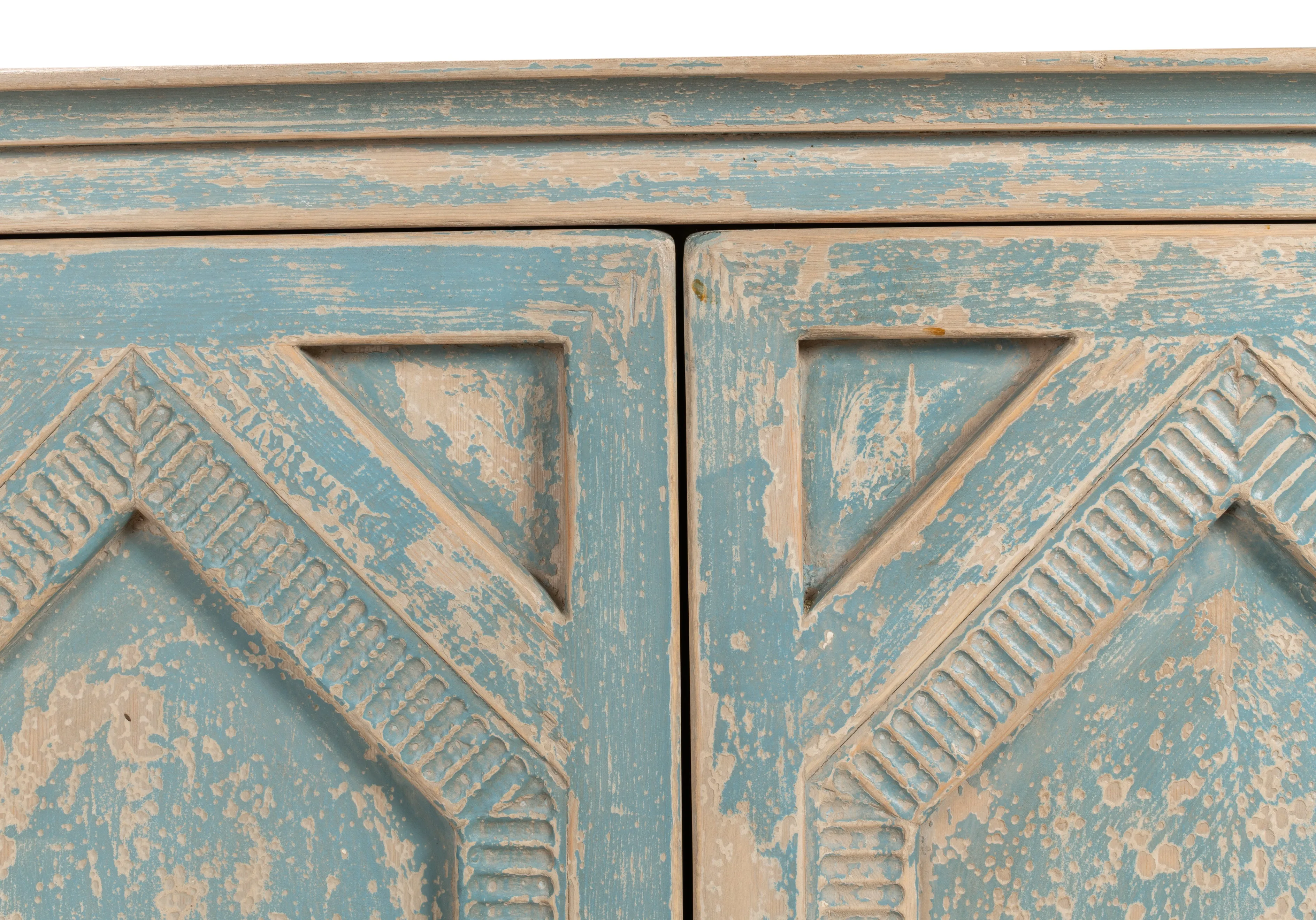 Sarreid - Four Diamonds Sideboard  Blue - Blue - Traditional