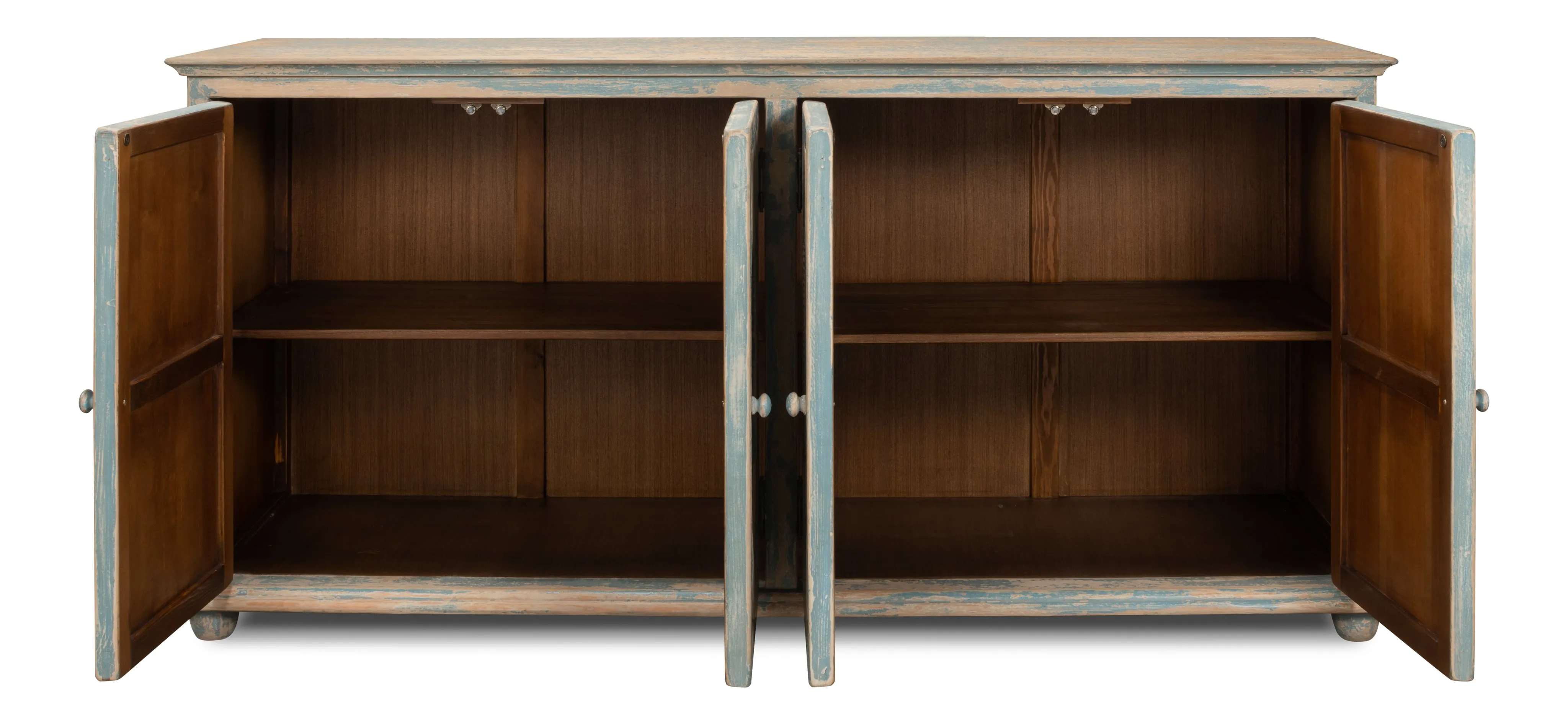 Sarreid - Four Diamonds Sideboard  Blue - Blue - Traditional