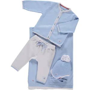 Scarlet Ribbon Cardigan & Leggings Baby Gift Set - Beau Blue