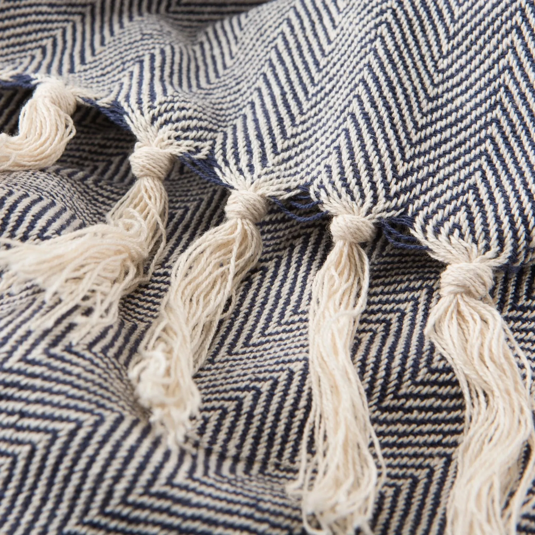 Seabreeze SEA01 Blue/Cream Throw Blanket