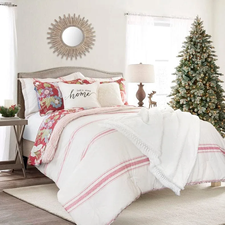 Sherpa Tassel Fringe Throw Blanket