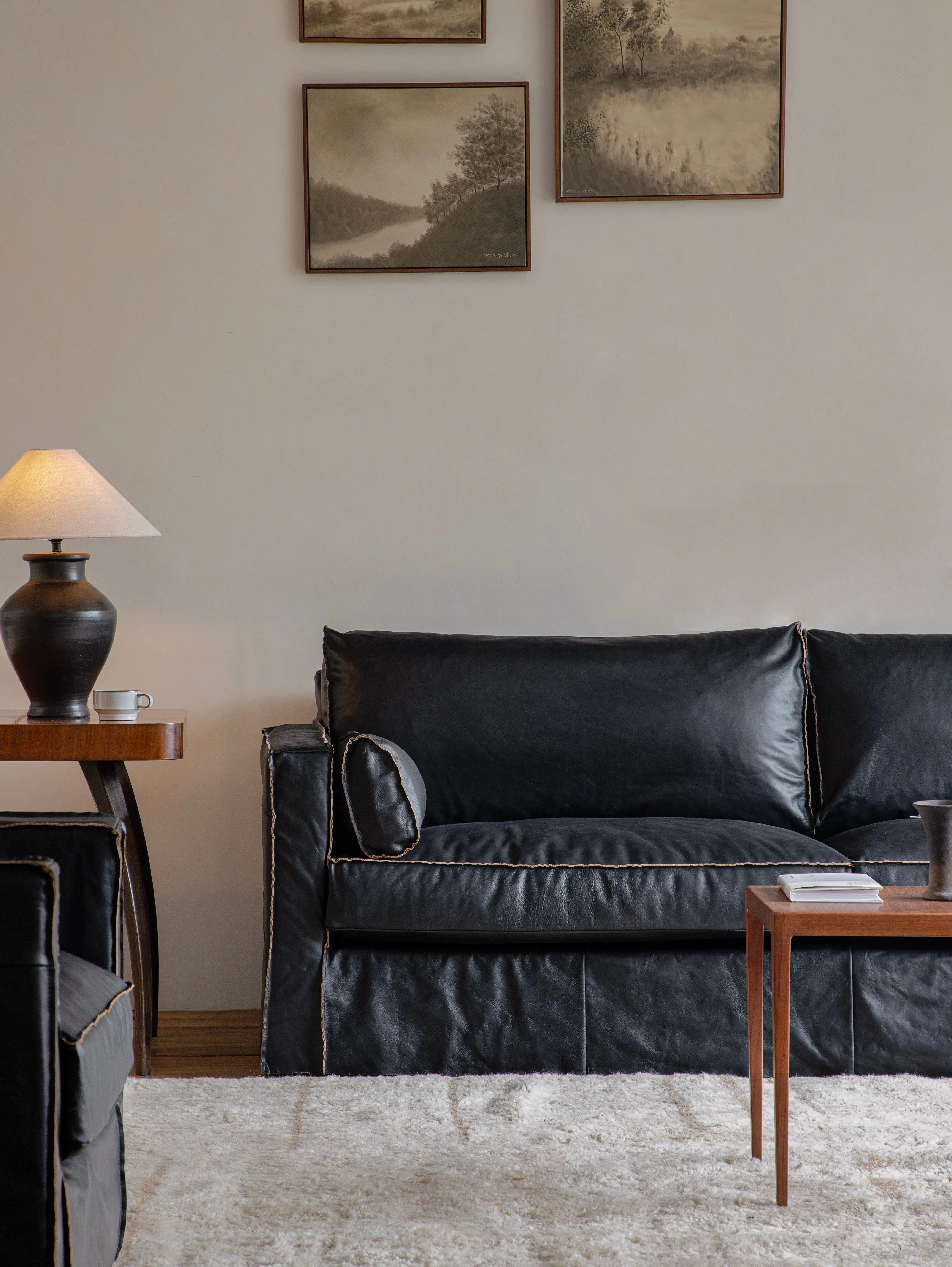 Skirt Leather Sofa
