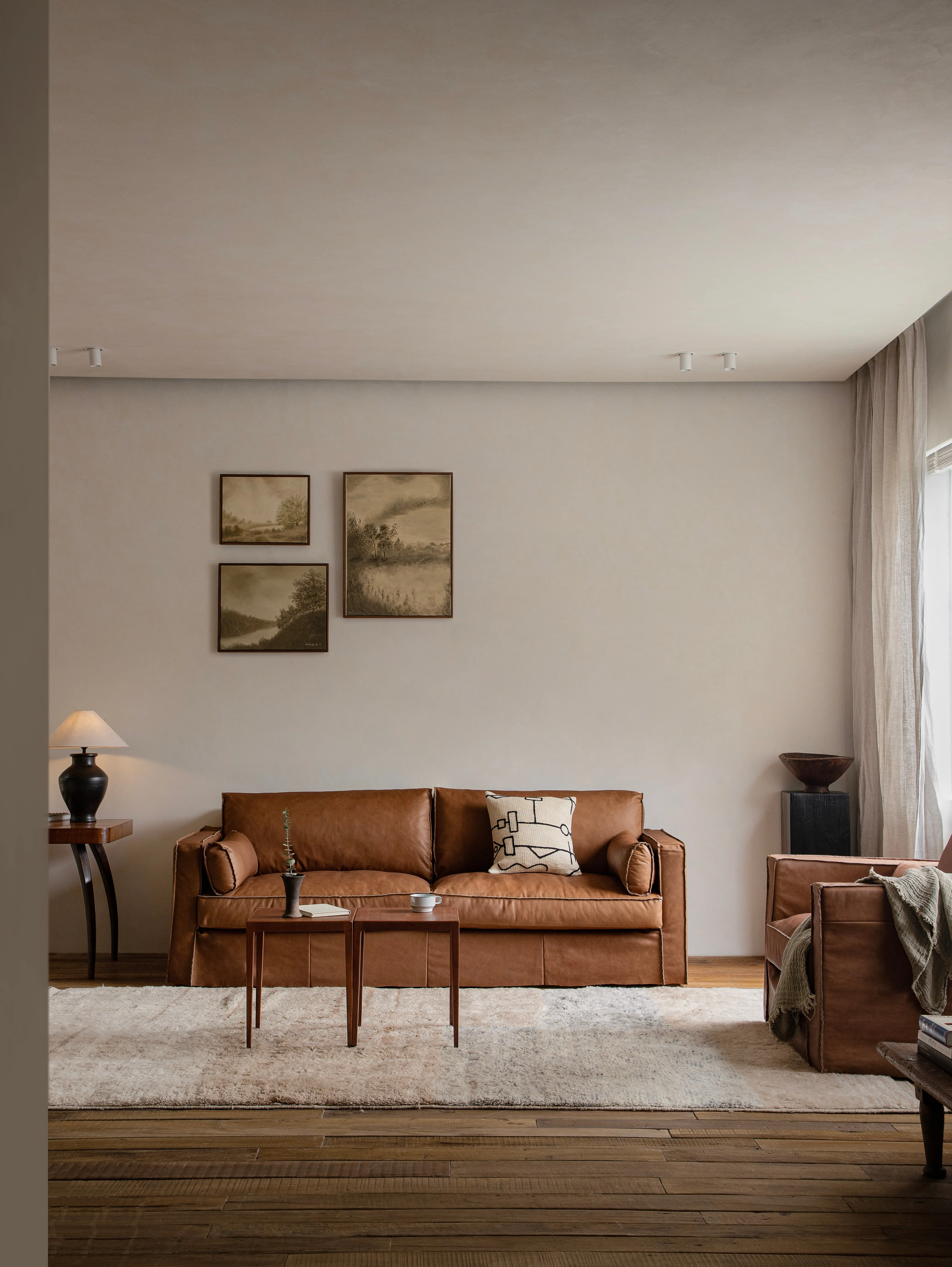 Skirt Leather Sofa