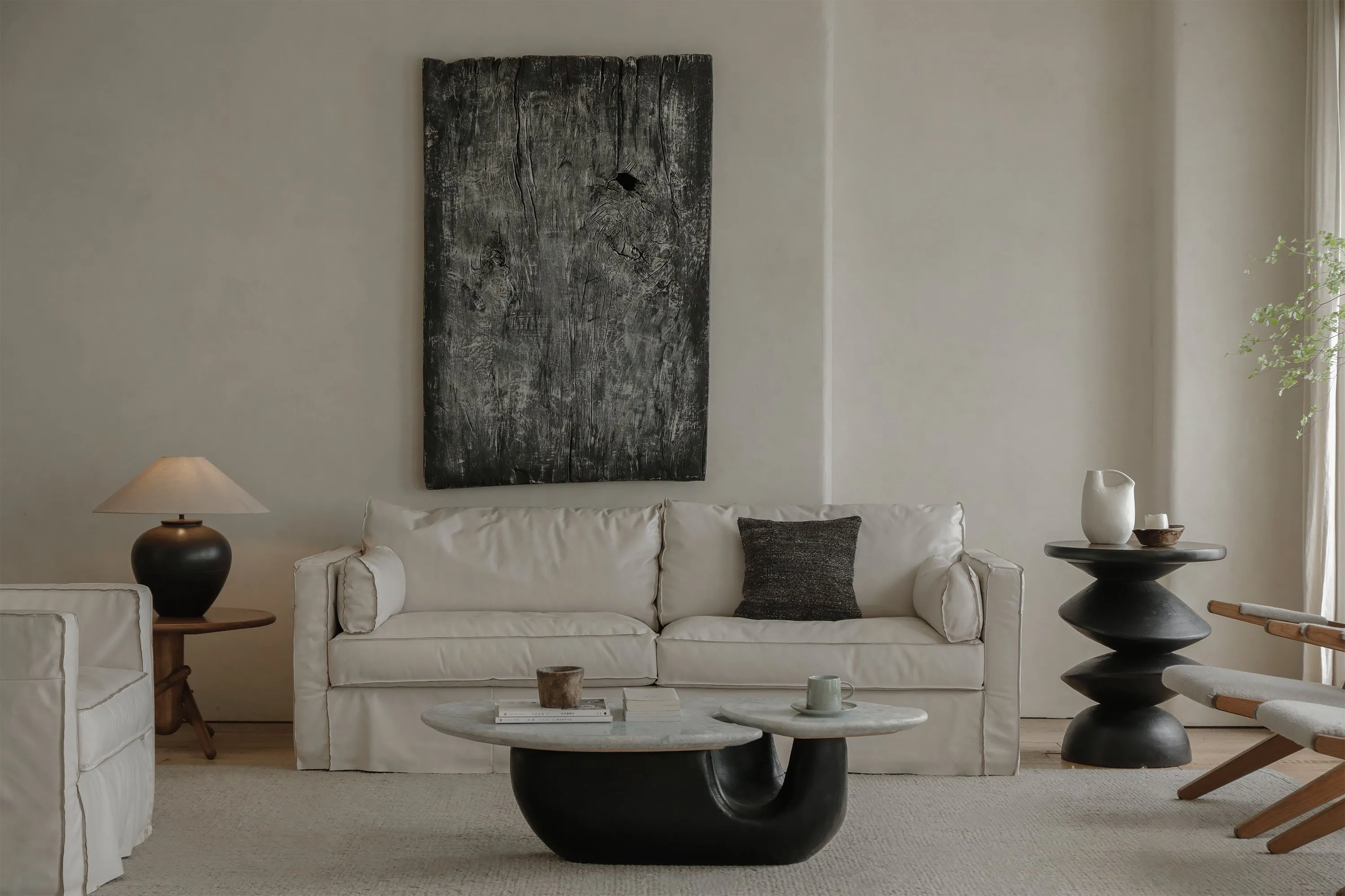 Skirt Leather Sofa