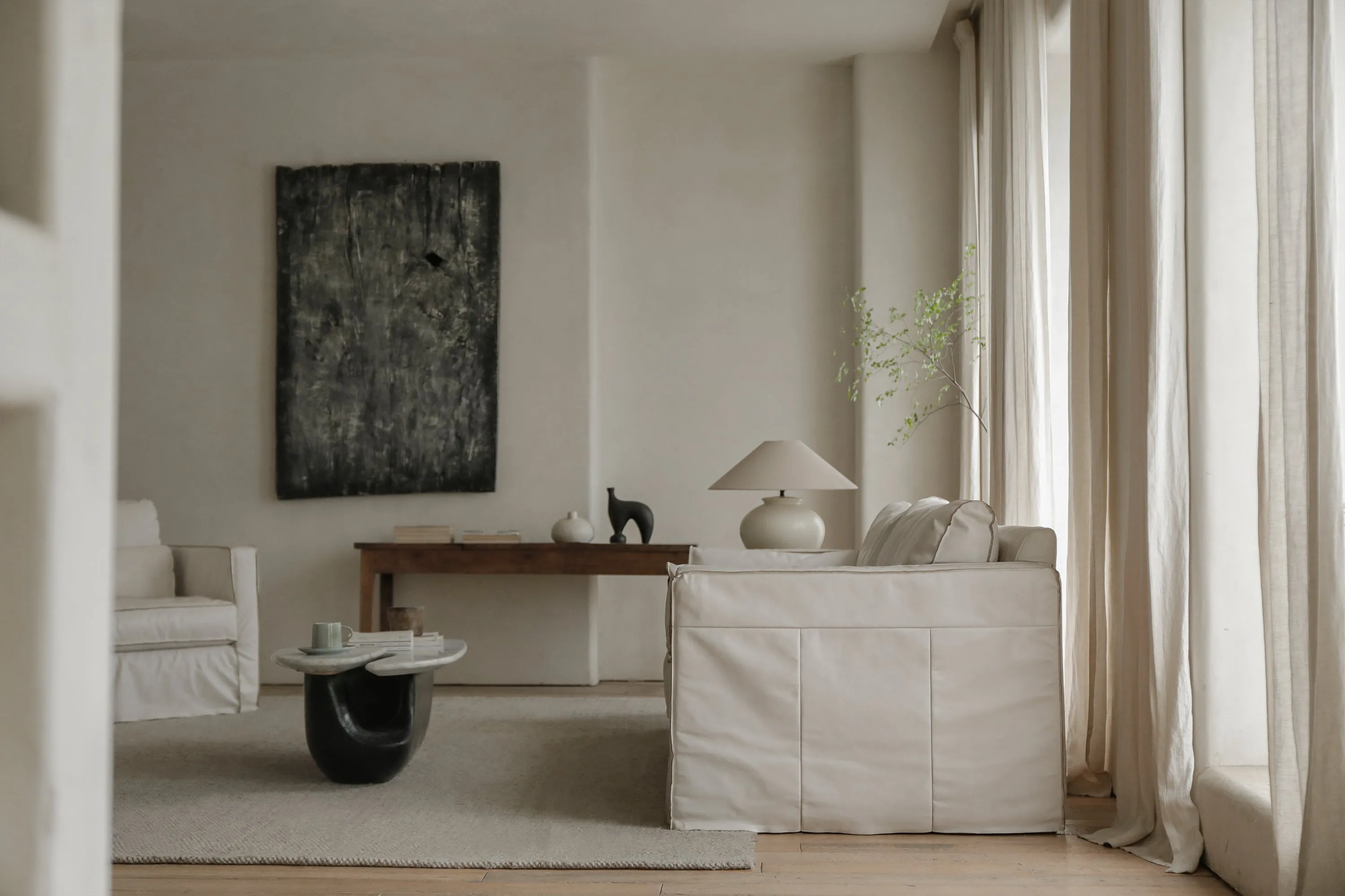 Skirt Leather Sofa