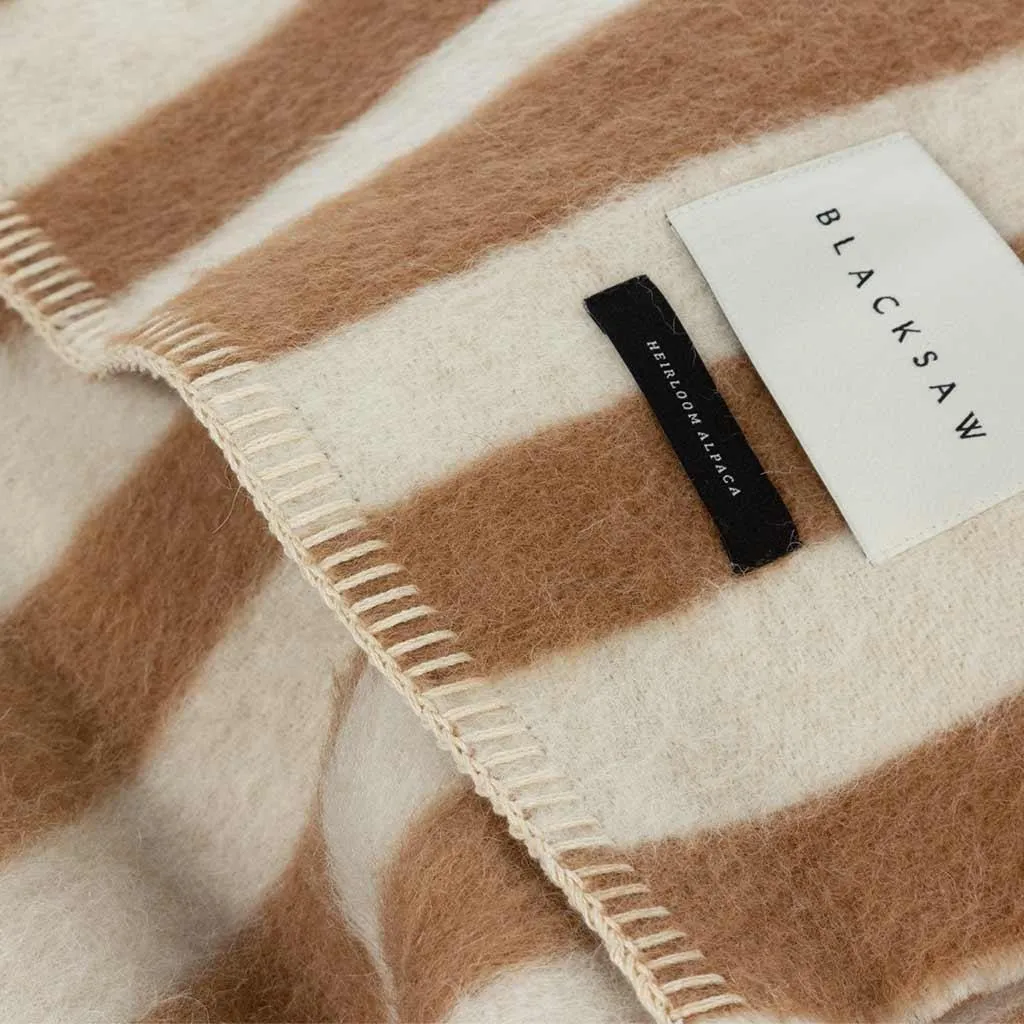 Stills Zero Dye Heirloom Blanket - Tobacco/Ivory