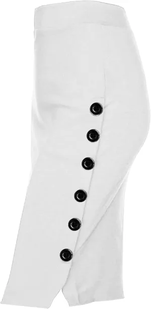TONCHENGSD Women's High Waist Stretch Bodycon Side Split Midi Pencil Skirt